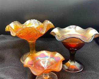 Blooming Shaped Carnival Glass