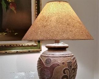 Southwest sculpted lamp