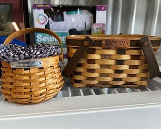 Longaberger miniature baskets 