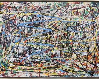 10G:  J. Pollock Oil On Canvas
Est. $1,250-$2,500
