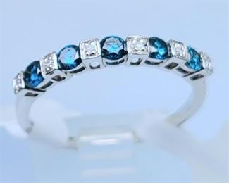 14L:  14k Wg Sapphire Diamond Ring
Est. $600-$1,200