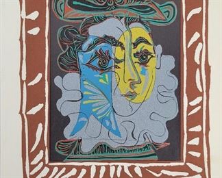 2D:  Pablo Picasso Original Linocut
Est. $450-$900