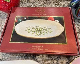 Lenox Christmas tray