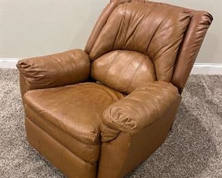 Leather recliner (sold as is)