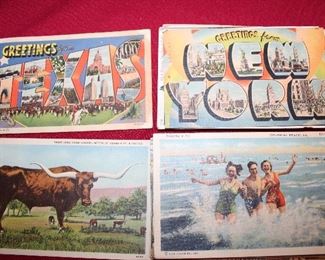 lots of vintage postcards...Beaumont, San Antonio, Galveston, Army, US tourism