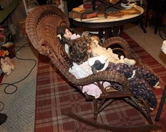 wicker rocker