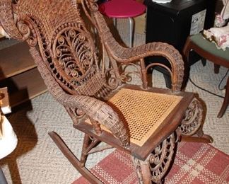 wicker rocker