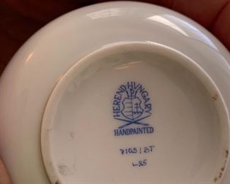 #16	Herend bud vase with yellow flower 7105/8T L&5     5 1/4 tall 	 $70.00 
