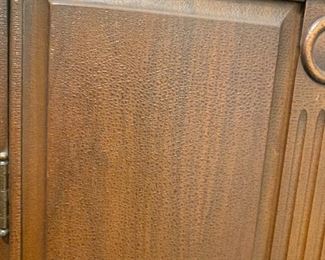 #23	Antique China Cabinet w/2 shelves w/plate rack (as is finish) 37x15x60 	 $125.00 
