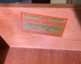 #27	Half-Round Chest w/3 drawers & 2 flip-out doors w/metal insets on Sides  36x16x30	 $100.00 
