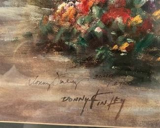 #31	Donny Finley Print of Garden of Roses w/white door 3040/3740 34x40	 $200.00 
