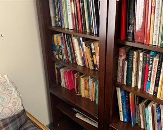 #34	(2) Bookcases w/2 shelves & 2 doors  26x17x57  $200 each	 $400.00                                                                    #35	Bookcase w/3 shelves 26x17x57 - 	 $175.00 	

