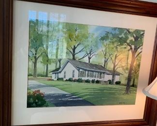 #42	Orig. Chuck Long  - 1979 - of   house 35x29	 $100.00 
