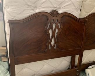 #50	Antique Twin Mahogany Drexel Headboard w/rails  $100 each	 $200.00 
#51	Twin Sealy Pillow-top Mattress/Boxsprings	 $100.00                                                                                               #52 Sleep Number Twin Mattress/Boxsprings 	 $75.00 	

