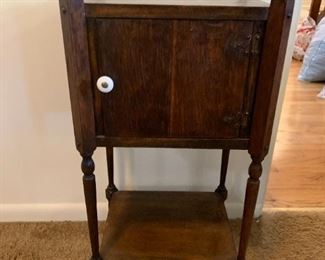 #55	Wood Antique Pipe Stand w/1 door 12x10x26	 $125.00 
