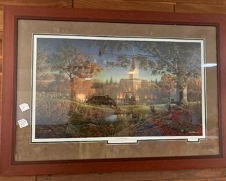 #59	Terry Redlin "Sunday Morning" 1386/9500  31x44	 $200.00 
