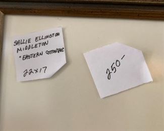 #60	Sally Ellington Middleton "Eastern Cottontail"  22x17 	$250 
