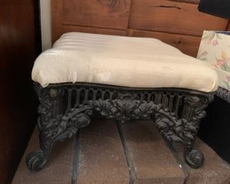 #63	Cast Iron Base Stool 12.5sq x 8.5	 $75.00 
