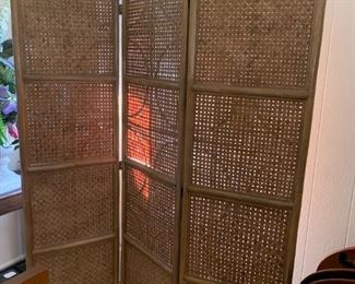 #72	4 screen panel w/Basket Weave & Design  (each panel 18x68)	 $75.00 
