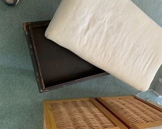 #85	Wood Stool w/Storage w/q/a legs 22x12x12	 $75.00 
