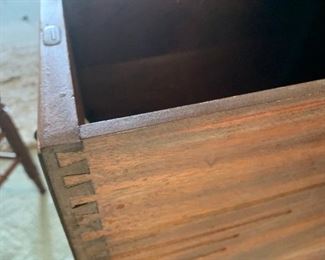 #86	Wood Antique 3 drawer Writing Desk w/barley Twist Legs (as is one drawer) 50x30x30	 $125.00 
