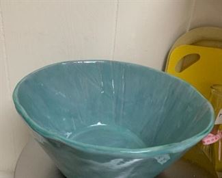 #94	Teal Pottery Bowl - Hand-made 	 $35.00 
