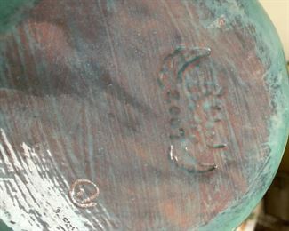 #94	Teal Pottery Bowl - Hand-made 	 $35.00 
