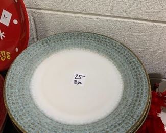 #110	Pier 1 - Set of 8 Dinner Plates 	 $25.00 
