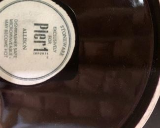 #110	Pier 1 - Set of 8 Dinner Plates 	 $25.00 
