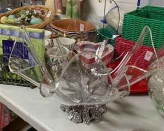 #133	Arthor Court  Grape Base w/acrylic Bowl Top 	 $50.00 
