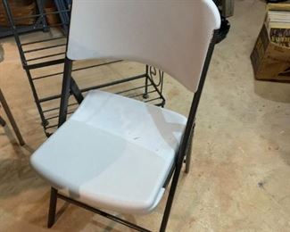 #144	Lifetime Set of 4 Folding Chairs - Plastic 	 $45.00 
