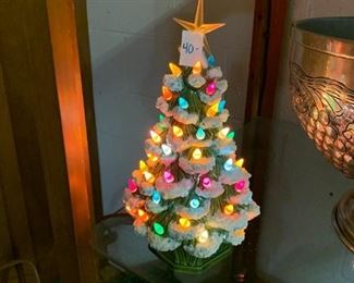 #104	Ceramic 13" Tall Christmas Tree 	 $40.00 	
