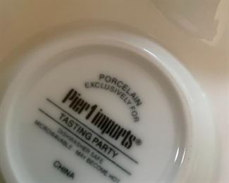 #148	Pier 1 Ceramic Tasting Party Trays - set of 2	 $40.00 
