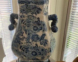 #147	Blue Ginger Jar Lamp 30" Tall	 $120.00 
