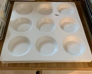 #148	Pier 1 Ceramic Tasting Party Trays - set of 2	 $40.00 
