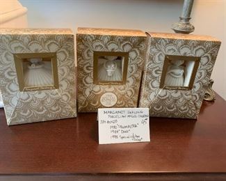 #152	Margaret Furlong Porcelian Angel Collection - 3 pc Boxed - 4" 	 $45.00 
