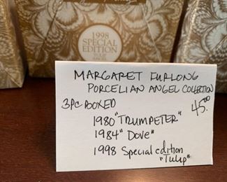 #152	Margaret Furlong Porcelian Angel Collection - 3 pc Boxed - 4" 	 $45.00 
