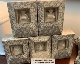 #154	Margaret Furlong Porcelain Collection Boxed 3" - 5 pc	 $60.00 
