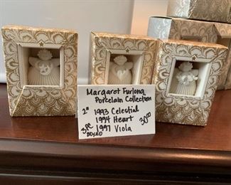 #155	Margaret Furlong Porcelain Collection 2" 3pc Boxed Set 	 $30.00 
