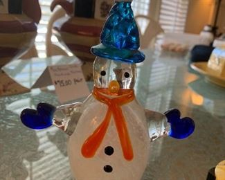 #180	Paperweight Snowman (as is Scratch) 	 $30.00 
