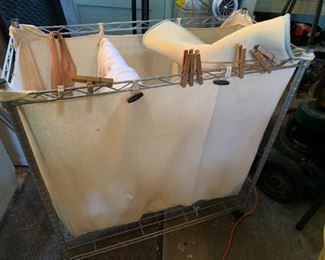 #199	Metal Rolling Laundry Cart	 $20.00 
