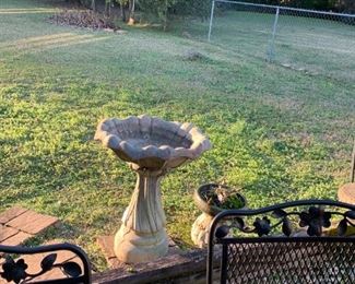 #209	Concrete Bird Bath 23x26	 $50.00 
