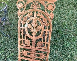#222	Rusted Cast Iron Wall Hanging 32x17	 $60.00 

