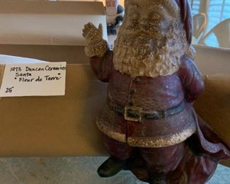 #229	1973 Duncan Ceramic Santa "Fleur de Terre	 $25.00 
