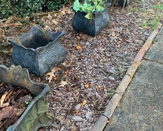 #228	(3) Cast Iron Square plant Pot  11sqx10  footed  $40 	 $120.00  - sold two, 1 available
