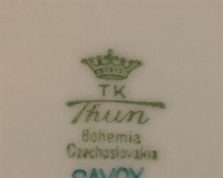 #251	Thuny Czech "Savoy" - Set 	 $100.00 
