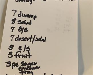 #251	Thuny Czech "Savoy" - Set 	 $100.00 
