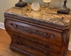 Bombay Chest 2/ Granite top - 3 Large Drawers