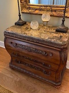 Bombay Chest 2/ Granite top - 3 Large Drawers 