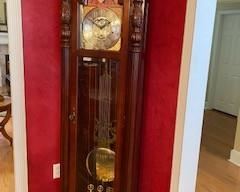 Cherry wood Triple-Chime Grandfather Clock - Beautiful clock and sound!